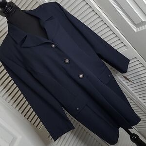 WillowRidge sz 20P midi dress coat navy